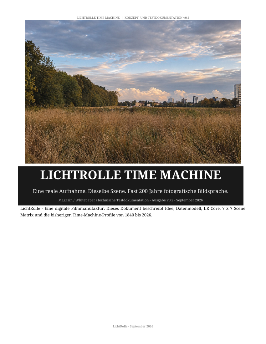 Cover des LichtRolle Time Machine Whitepapers